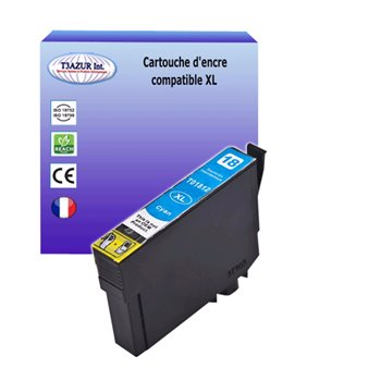 Cartouche compatible Epson T1812/T1802 (18XL)(C13T18124010/C13T18024010) - Cyan - 15ml