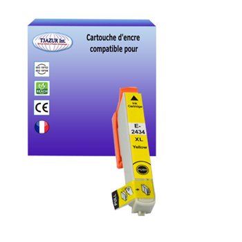Cartouche compatible Epson T2434/T2424 (C13T24344010/C13T24244010) - Jaune - 12ml