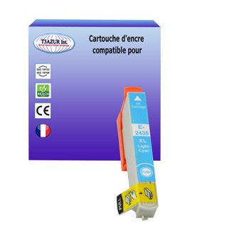 Cartouche compatible Epson T2435/T2425 (C13T24354010/C13T24254010) - Light Cyan - 12ml