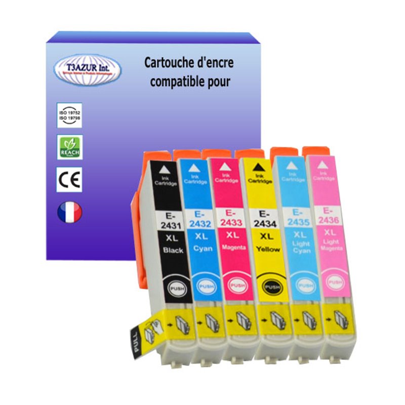 Lot de 6 Cartouches compatibles Epson T24XL