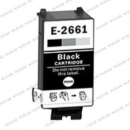 Cartouche compatible Epson T2661 (C13T26614010) - Noire - 5,8ml