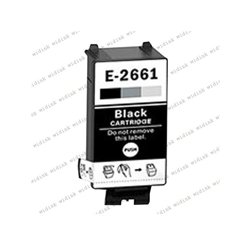 Cartouche compatible Epson T2661 (C13T26614010) - Noire - 5,8ml