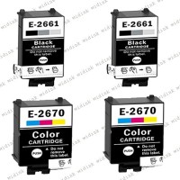 Lot de 4 Cartouches compatibles Epson T2661 - T2670