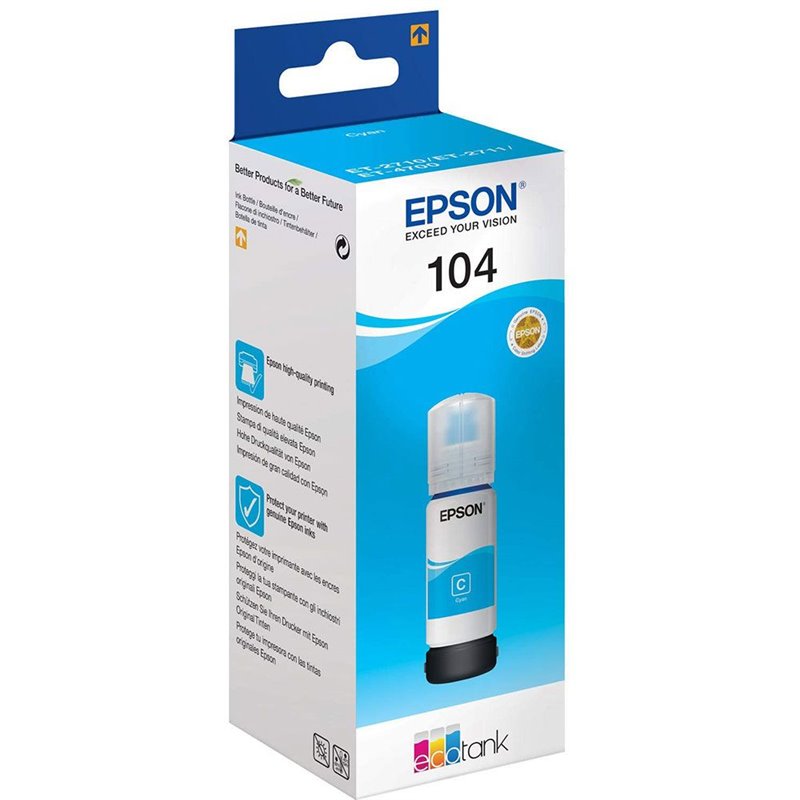 Epson 104 (C13T00P240) - Cyan 65ml - Original