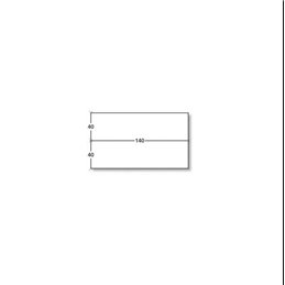 140 x 80 (2 x 40) - 5220 - ETIQUETTES AFFRANCHISSEMENT - BLANC - FORMAT DOUBLE