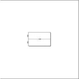 140 x 90 (2 x 45) - 5221 - ETIQUETTES AFFRANCHISSEMENT - BLANC - FORMAT DOUBLE