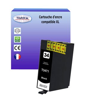 Cartouche compatible Epson T3471/T3461 (34XL) - Noire- 32ml