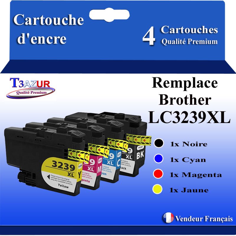 Lot de 4 Cartouches compatibles Brother LC3239XL (LC-3239) X