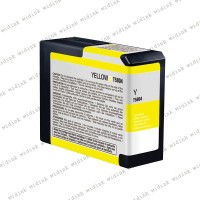 Cartouche compatible Epson T5804 (C13T580400) - Jaune - 80ml